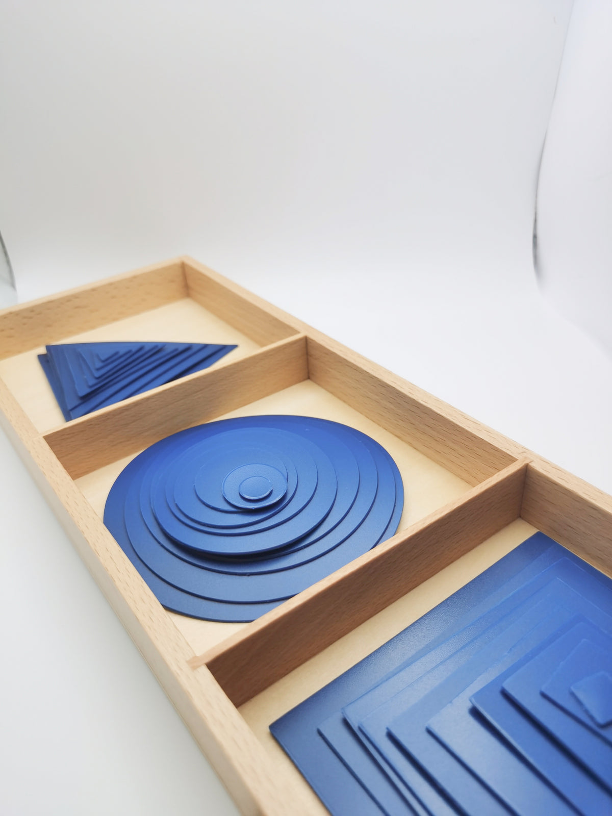 Forme colorées bleues