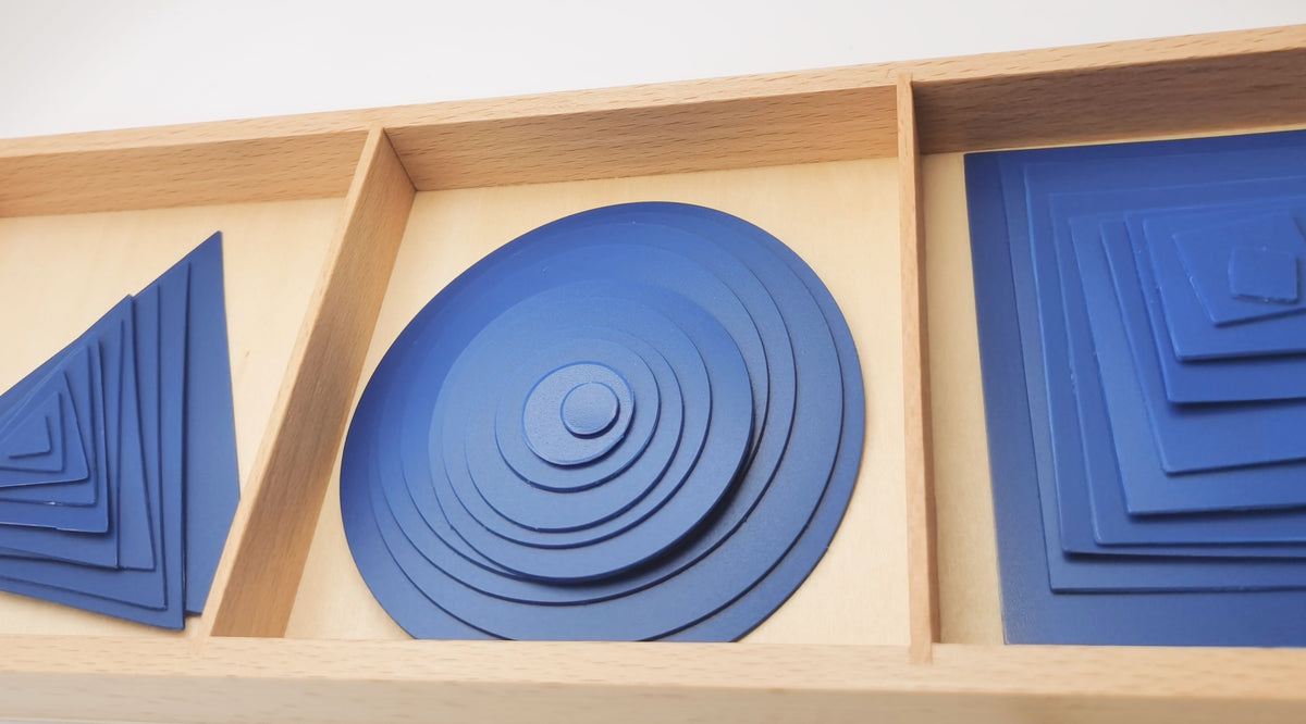 Forme colorées bleues