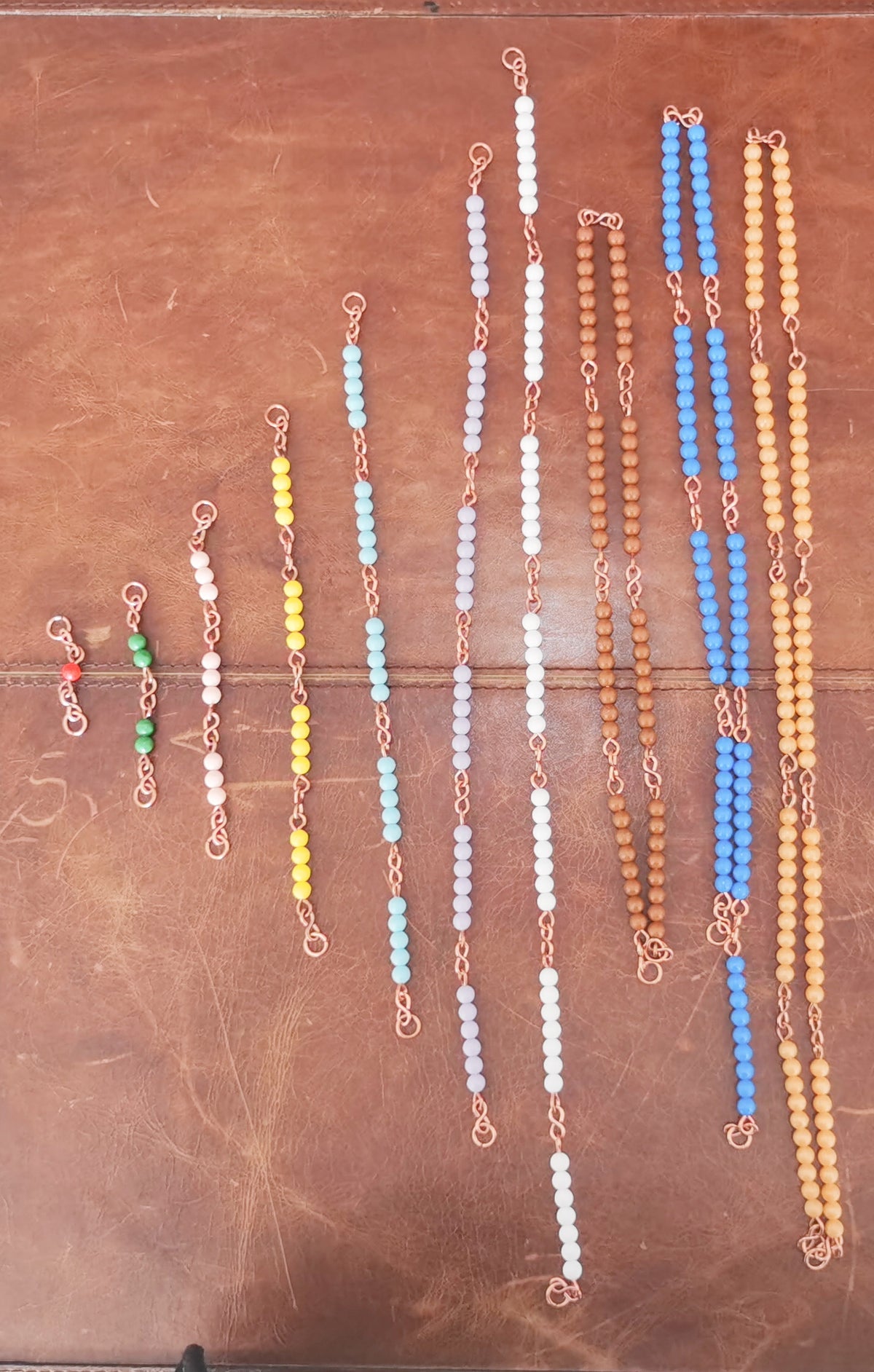 Matériel complet des perles colorées